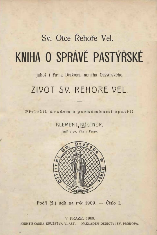 Kniha o správě pastýřské / Život sv. Řehoře Velikého (Hardcover)