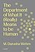 The Department of What It (...