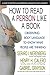 How to Read a Person Like a...