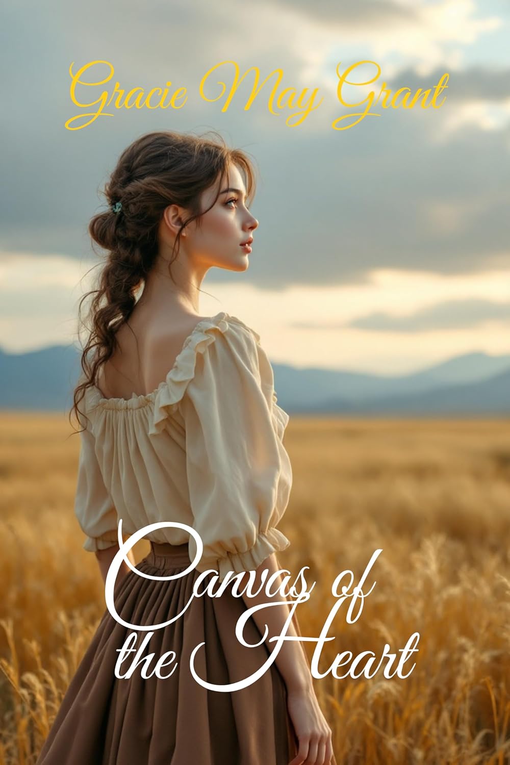 Canvas of the Heart: A Clean Western Romance with a Protective Rancher, Mail-Order Bride Mistaken Identity, Found Family and Second Chances