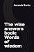 The wise answers book by Amanda Banks