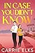 In Case You Didn't Know (The Fitzgeralds, #2)