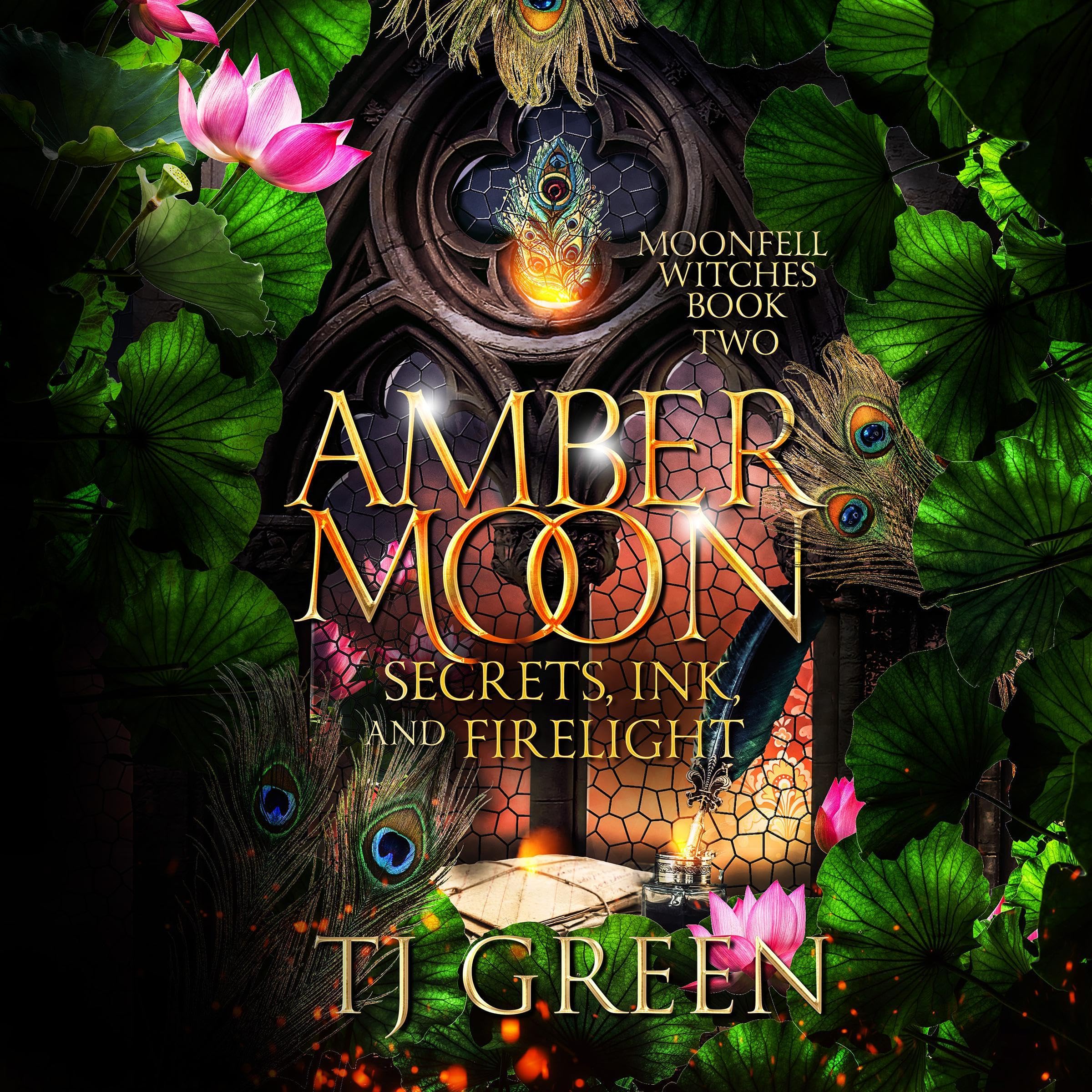 Amber Moon: Secrets, Ink, and Firelight (Moonfell Witches, #2)