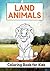 Land animals - Coloring boo...