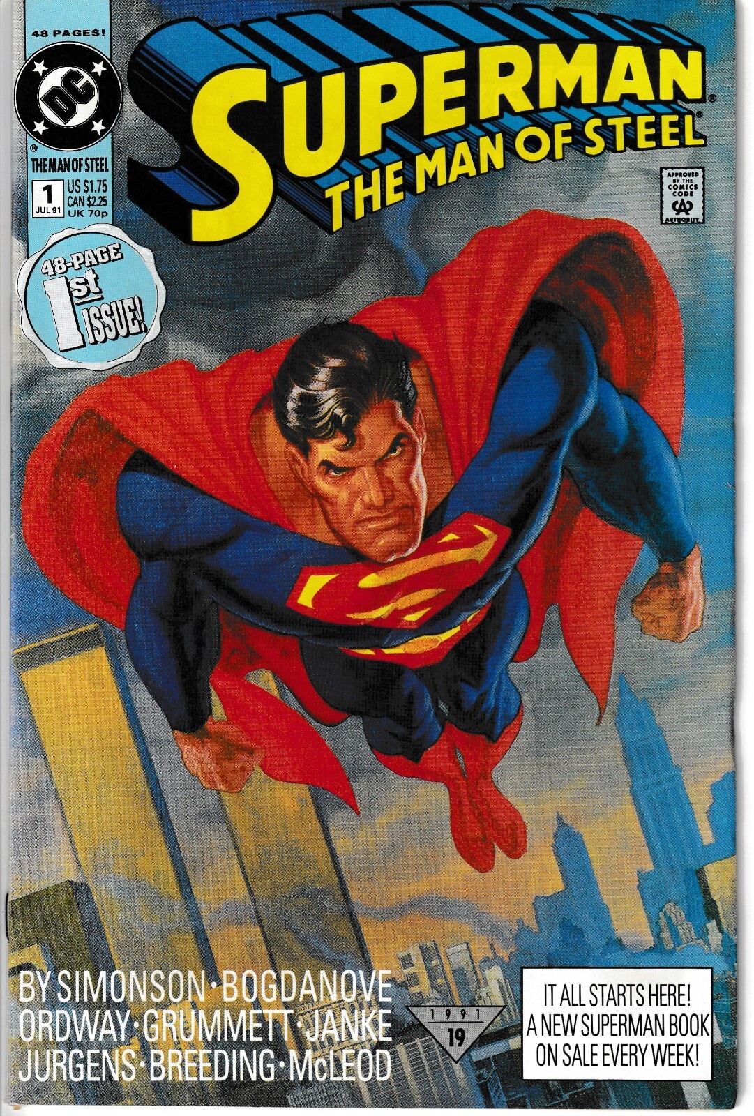 Superman: The Man of Steel (1991-2003) #1