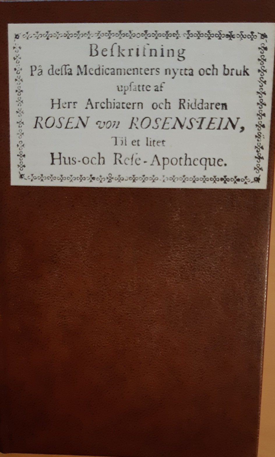Hus- och reseapotheque : House and travel medicine-chest (Hardcover)