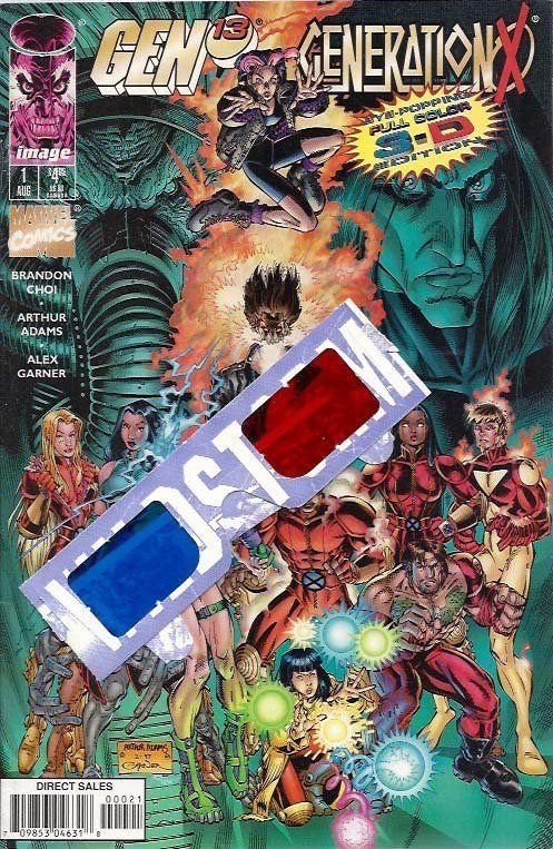 Gen 13 Generation X 3-D #1 Variant Cover (3-D glasses included)