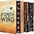 Empyrean Series Deluxe Edition (3 Book Set) – Fourth Wing, Iron Flame, Onyx Storm by Rebecca Yarros – Sprayed Edges Hardcover Collection