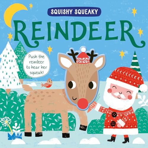 North Parade Publishing Squishy Squeaky Reindeer. (Board Book)