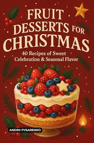 Fruit Desserts for Christmas Cookbook: Easy Holiday Baking Recipes for Pies, Cakes, and Tarts with Fresh Flavor, Seasonal Comfort and the Perfect Gift ... Lovers (Recipes Around the World Book 5)