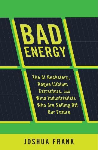 Bad Energy: The AI Hucksters, Rogue Lithium Extractors, and Wind Industrialists Who Are Selling Off Our Future (Paperback)