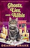 Book cover for Ghosts, Lies, and Alibis (Laguna Bay Midlife Witch Cozy Mystery Book 2)