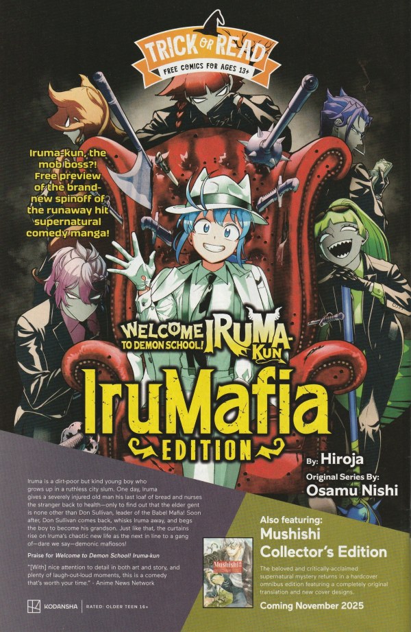 Halloween Trick-or-Read 2025: Kodansha – Mushishi / IruMafia #1