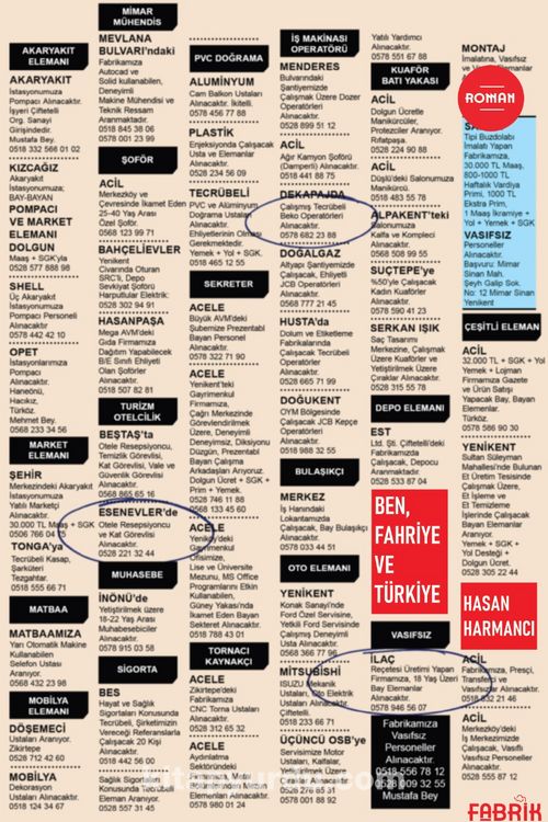 Ben, Fahriye ve Türkiye