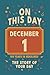 Happy Birthday! December 1: On This Day in Headlines – Nostalgic December 1 History Book with Authentic News and Memories – Perfect Birthday or Anniversary Gift