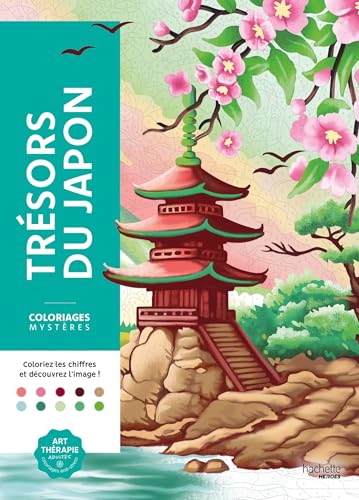 Coloriages mystères Trésors du Japon: Coloriez les chiffres et découvrez l'image (Paperback)