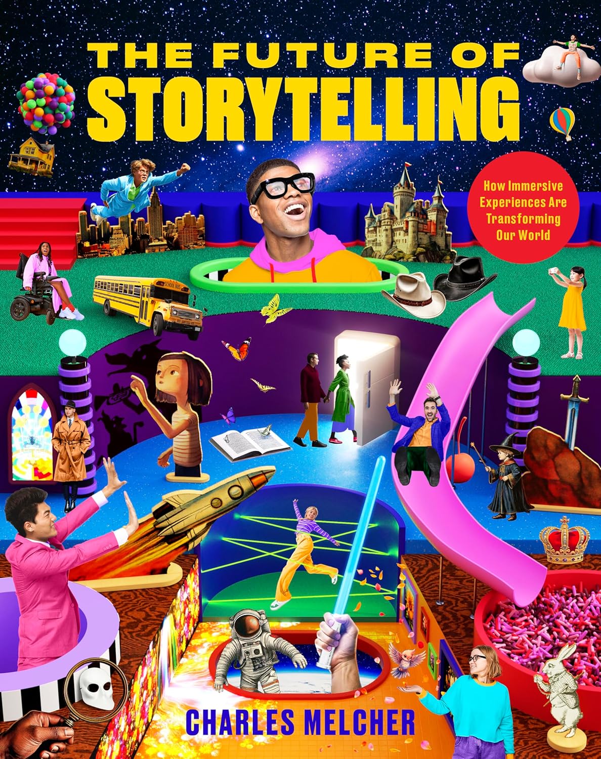 Book cover: The Future of Storytelling: How Immersive Experiences Are Transforming Our World by Charles Melcher