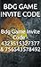 Bdg Game Invite Code - 4323515327377 & 756543578492 by bdg game invite code