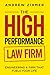 The High-Performance Law Firm by Andrew Zihmer
