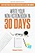 Write Your Non-fiction Book in 30 Days by Howard Vanes