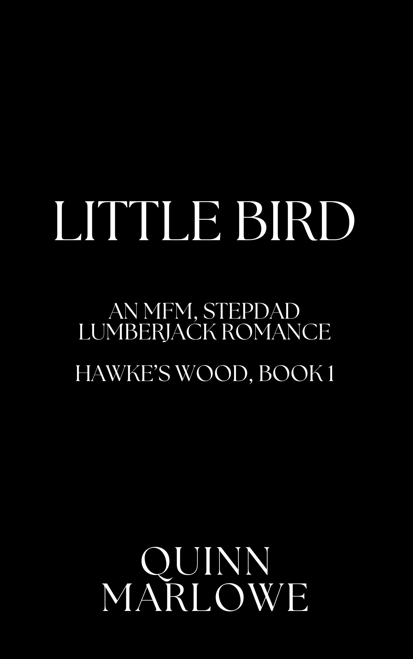 Little Bird: A Stepdad, Lumberjack, MFM Romance (Hawke's Wood Book 1)