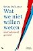 Wat we niet willen weten by Dries Dulsster