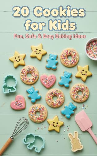 20 Cookies for Kids: Fun, Safe & Easy Baking Ideas: Simple, delicious, kid-friendly cookies anyone can bake at home. (Kindle Edition)