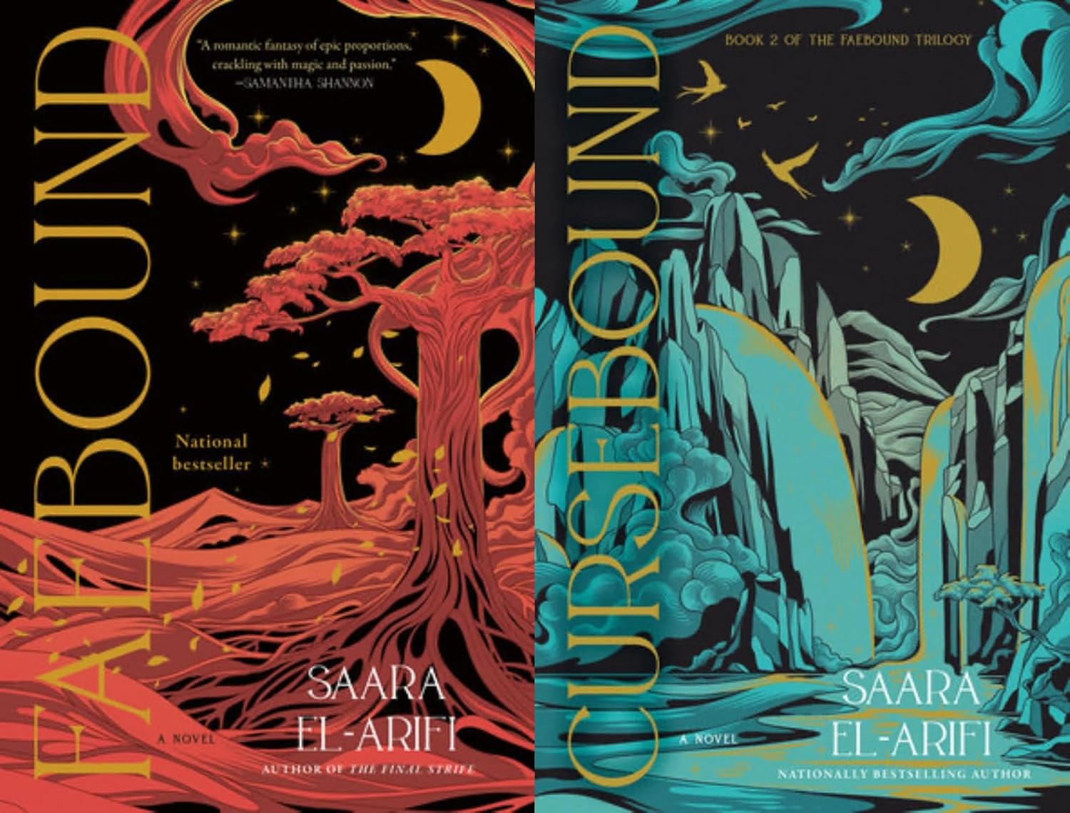 The Faebound Trilogy 2-Book Set by Saara El-Arifi – Faebound, Cursebound – Epic Fantasy Adventure