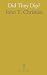 Did They Dip?: Or, an Exami...