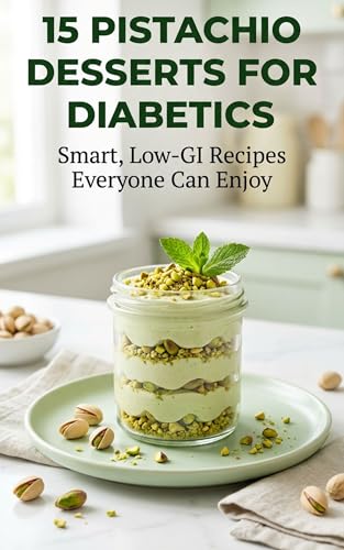15 Pistachio Desserts for Diabetics: Smart, Low-GI Recipes Everyone Can Enjoy: Healthy, Sugar-Free, and Low-Glycemic Pistachio Treats Designed for Blood-Sugar Balance (Kindle Edition)
