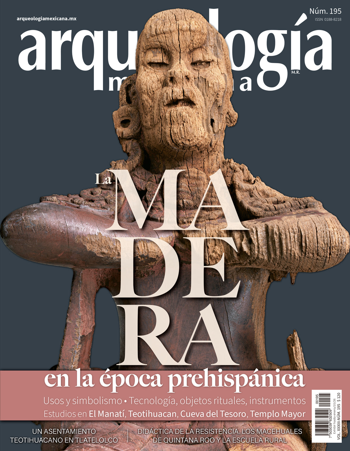 La madera en la época prehispánica (Arqueología Mexicana, noviembre-diciembre 2025, Volumen XXXIII, n. 195)