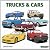 Trucks & Cars Coloring Book by Jesse Fox
