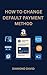 How to Change Default Payment Method by Diamond David