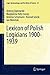 Lexicon of Polish Logicians 1900-1939 (Logic, Epistemology, and the Unity of Science, 67)