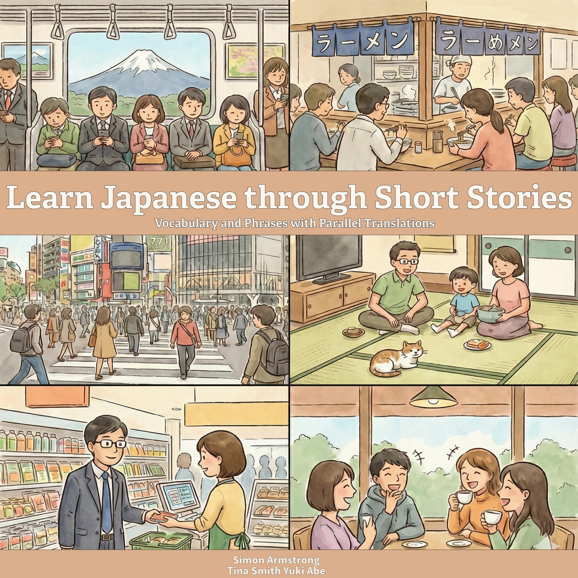 Learn Japanese Through Short Stories: Vocabulary and Phrases with Parallel Translations (Audible Audio)