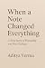 When a Note Changed Everyth...