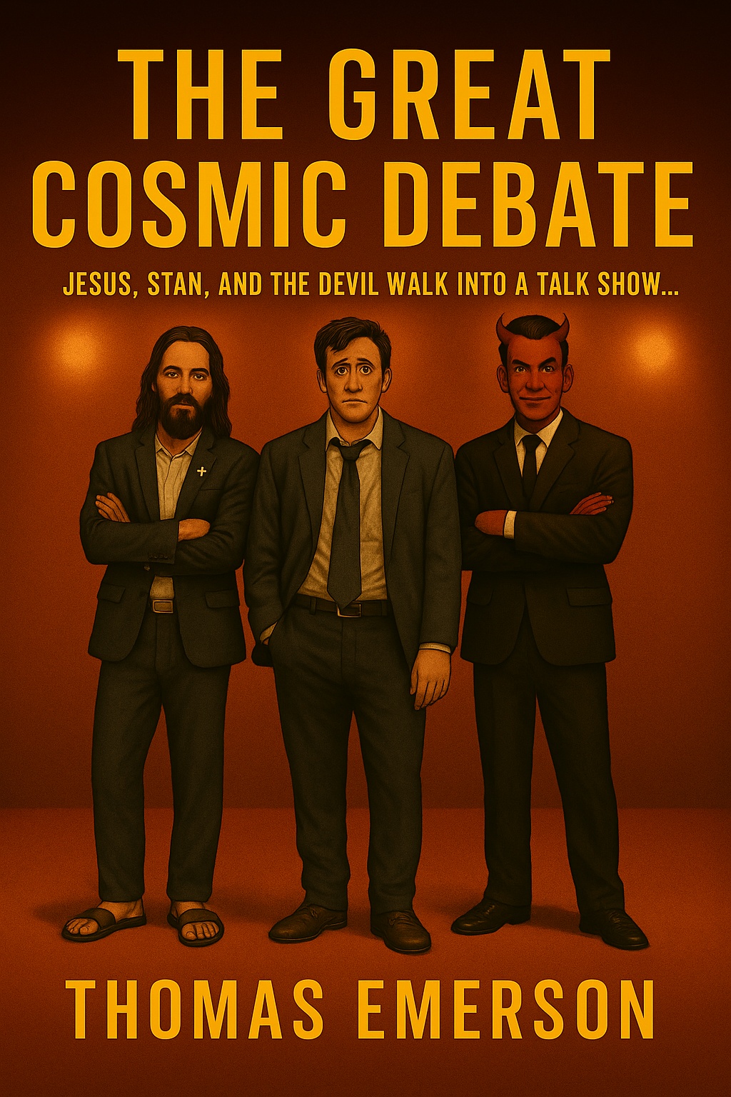 The Great Cosmic Debate: Jesus, Stan, and the Devil Walk into a Talk Show... An Absurdist Comedy