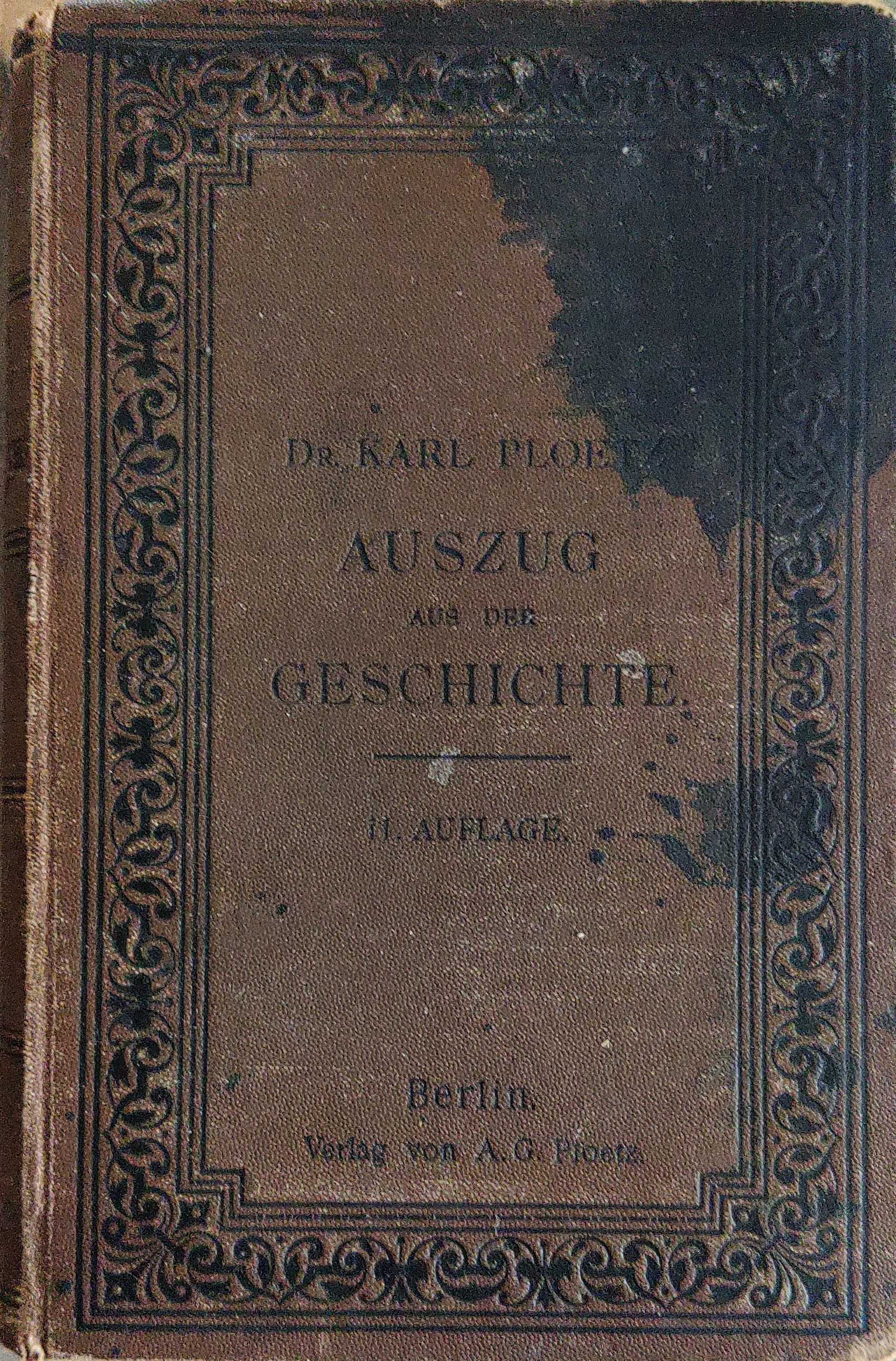 Auszug aus der Geschichte (Hardcover)