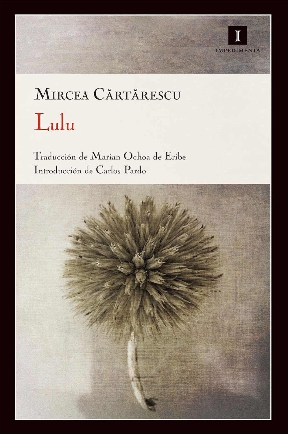 Portada de Lulu, de Mircea Cărtărescu
