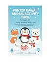 Winter Kawaii Animal Activity Book: 24 Fun Worksheets for Ages 3–7: Tracing, Mazes, Color-By-Number, Cut-Out Animals, Scissor Skills & More — Screen-Free Busy Book Winter Kawaii Animal Activity Book: 24 Fun Worksheets for Ages 3–7: Tracing, Mazes, Color-By-Number, Cut-Out Animals, Scissor Skills & More — Screen-Free Busy Book