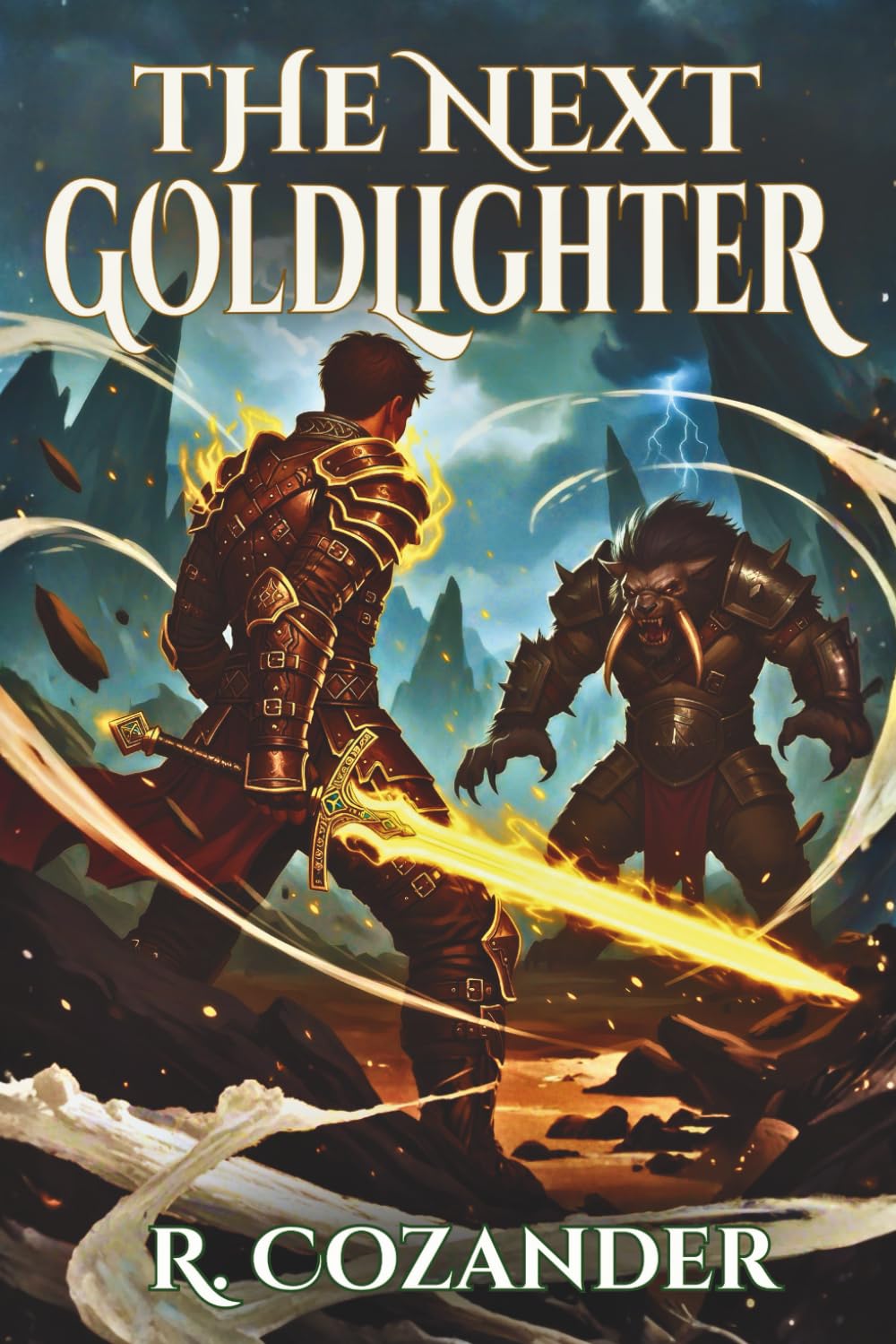 The Next Goldlighter: An Epic Fantasy of Magical Martial Arts, Elemental Magic, and Revenge (Lanthurials Epic Portal Fantasy Series)