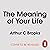 The Meaning of Your Life: Finding Purpose in an Age of Emptiness