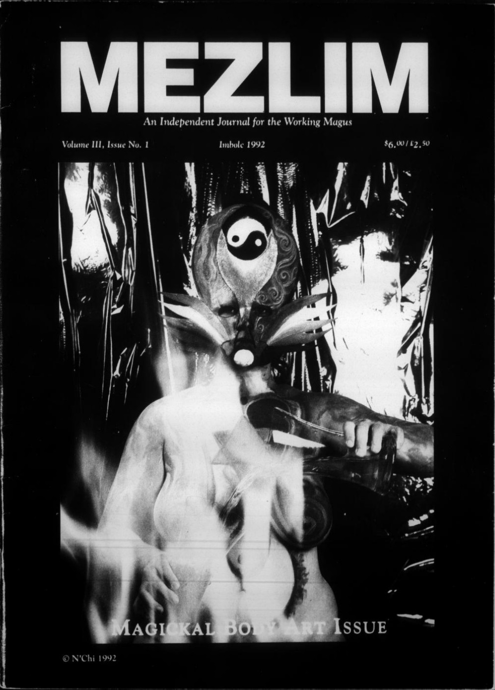 Mezlim, Volume III, Issue 1, Imbole 1992: Magickal Body Art Issue