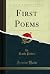 First Poems