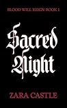 Book cover for Sacred Night: A Dark Paranormal Academy Reverse Harem Romance (Blood Will Reign Book 1)