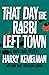 That Day the Rabbi Left Town (The Rabbi Small Mysteries Book 12)