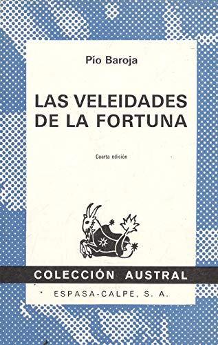 Portada de Las veleidades de la fortuna, de Pío Baroja