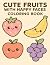 Cute Fruits with Happy Face...