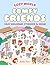 Cozy World Comfy Friends: Easy Coloring and Sticker Scene for Teens, Young Adults, and Adults