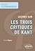 Leçons sur les trois Critiq...